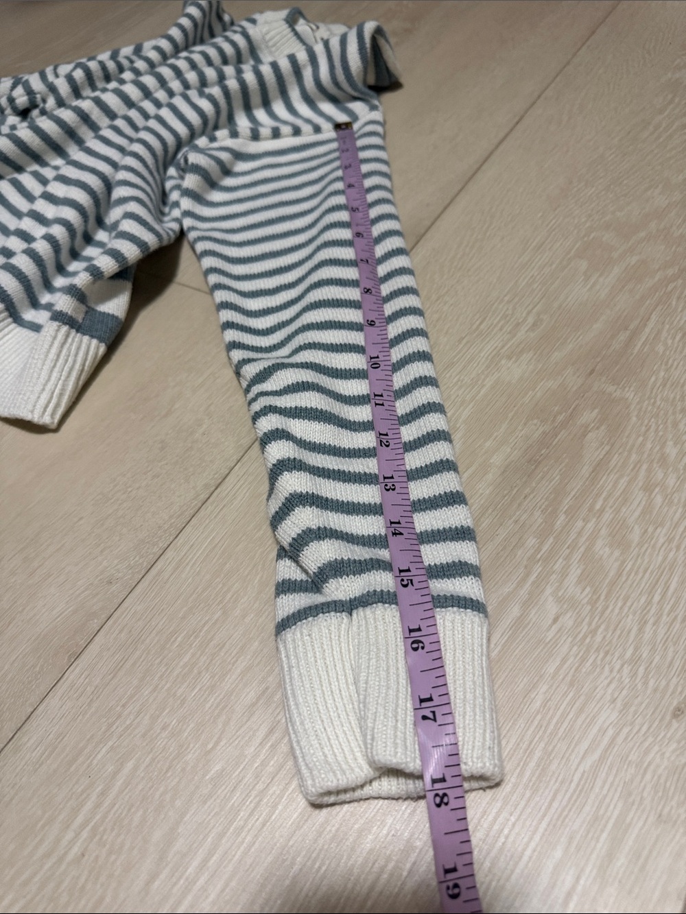 Marine Layer Cream and Sage Striped Crewneck Sweater - Picture 7 of 9